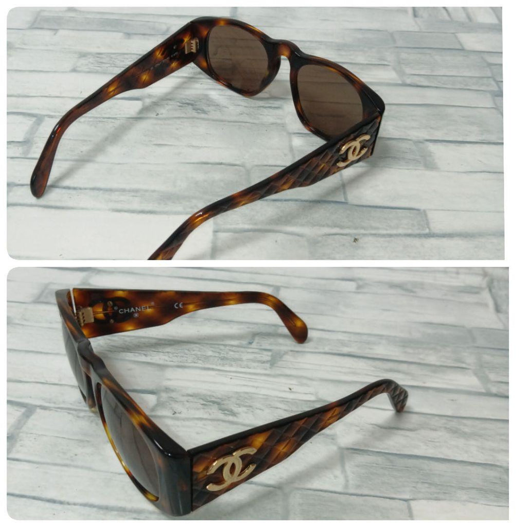 Chanel Sunglasses Tortoiseshell Brown CC Logo Gold Wellington Eyewear — view 5
