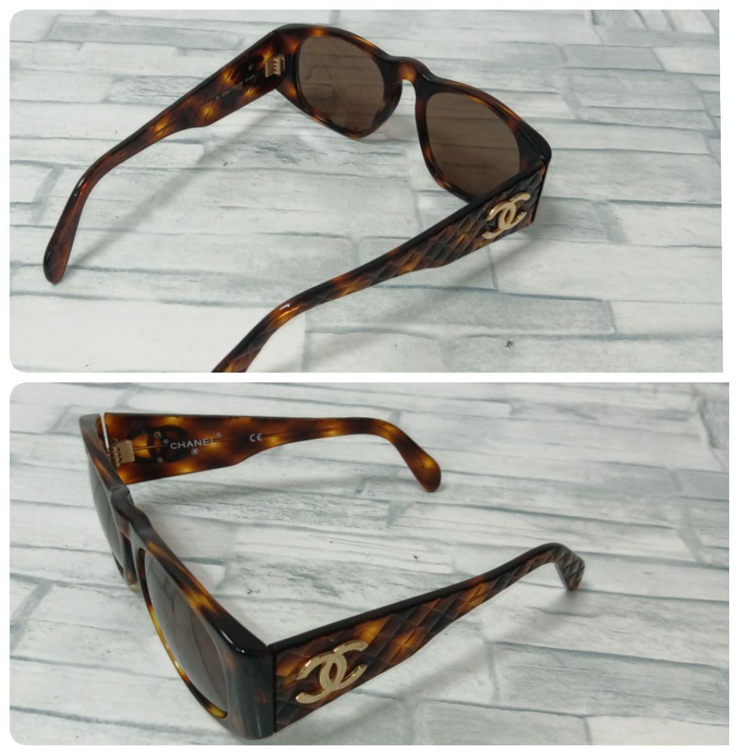 Chanel Sunglasses Tortoiseshell Brown CC Logo Gold Wellington Eyewear — view 5