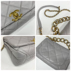 Chanel Mini Quilted Lambskin Turnlock Shoulder Bag