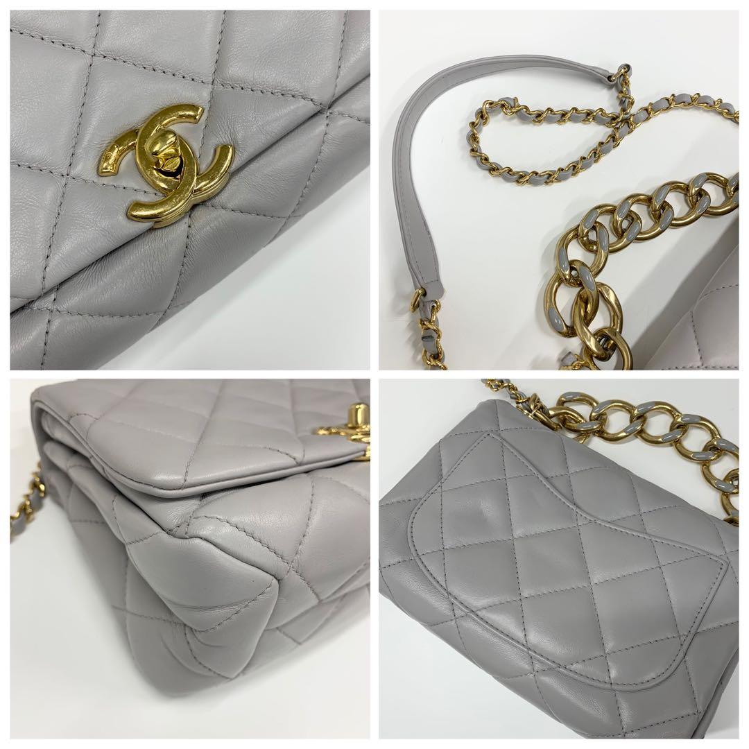 Chanel Mini Quilted Lambskin Turnlock Shoulder Bag
