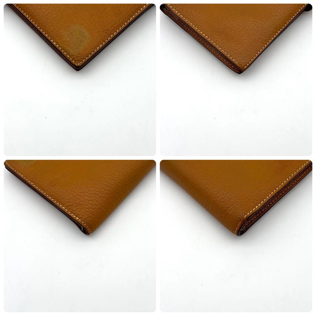 Hermes Bearn Souffle Brown Wallet Bifold Silver — view 6