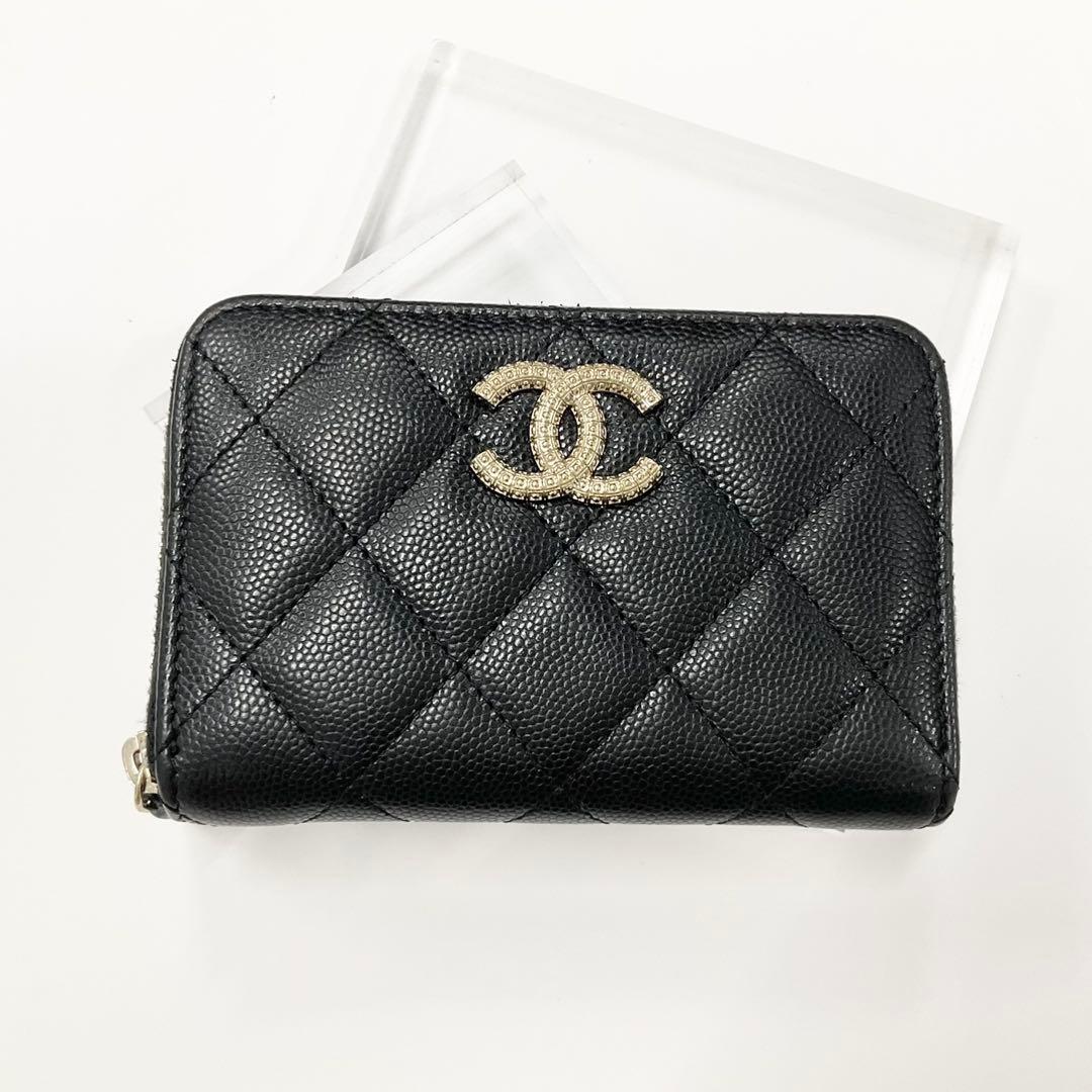 Chanel CC Logo Quilted Fragment Case Zip Wallet Coin Purse — view 2