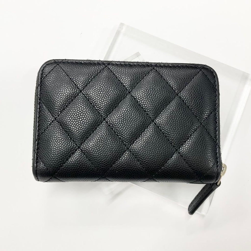 Chanel CC Logo Quilted Fragment Case Zip Wallet Coin Purse — view 3