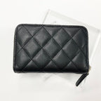 Chanel CC Logo Quilted Fragment Case Zip Wallet Coin Purse — view 3