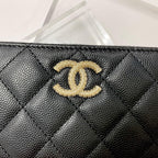 Chanel CC Logo Quilted Fragment Case Zip Wallet Coin Purse — view 4