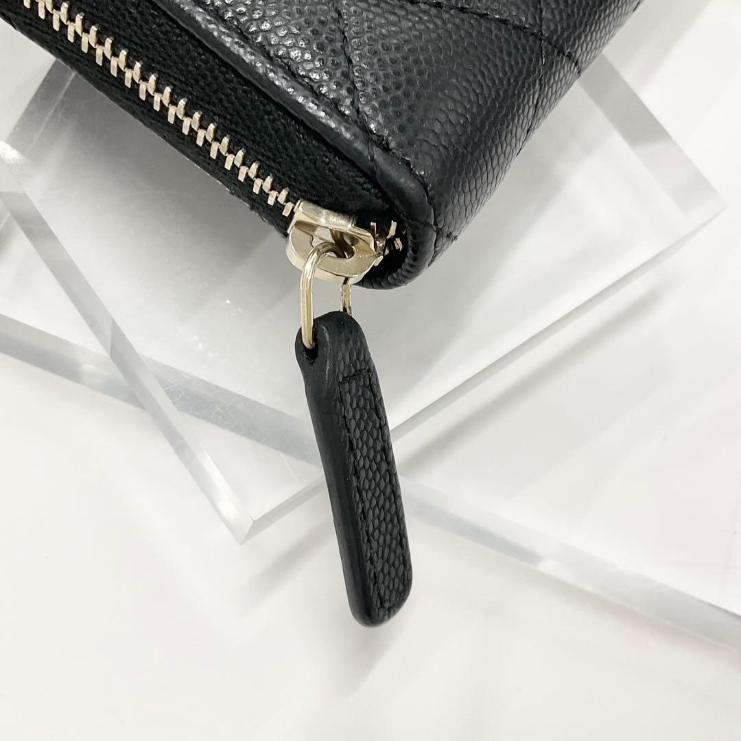 Chanel CC Logo Quilted Fragment Case Zip Wallet Coin Purse — view 5