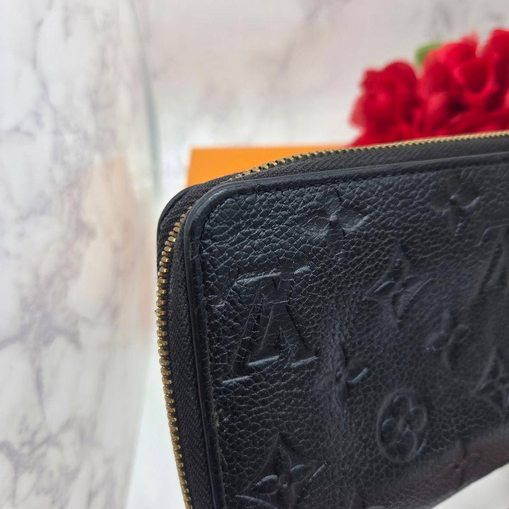 Louis Vuitton Monogram Empreinte Zippy Wallet Navy — view 5