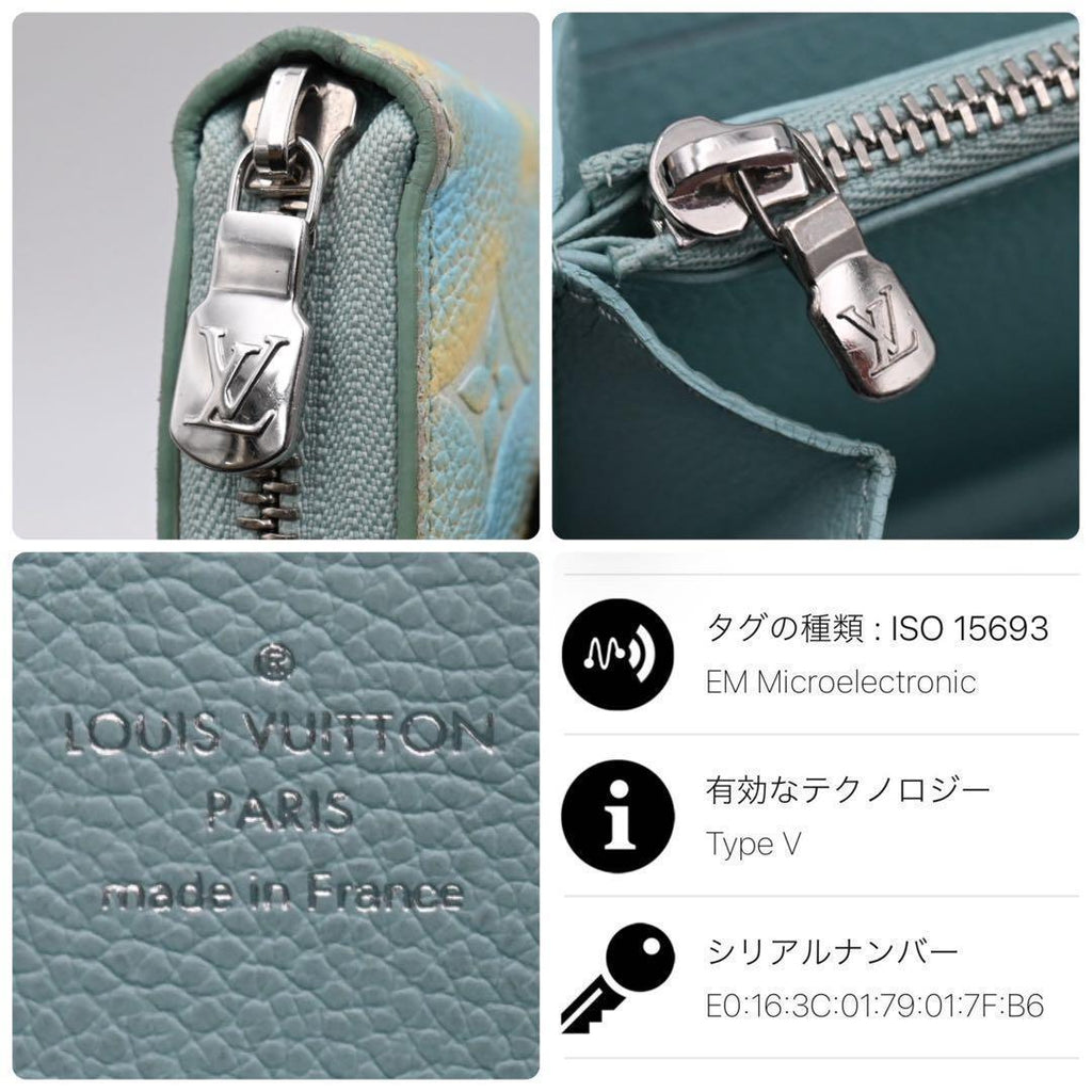 Louis Vuitton Monogram Star Zippy Wallet Blue — view 9