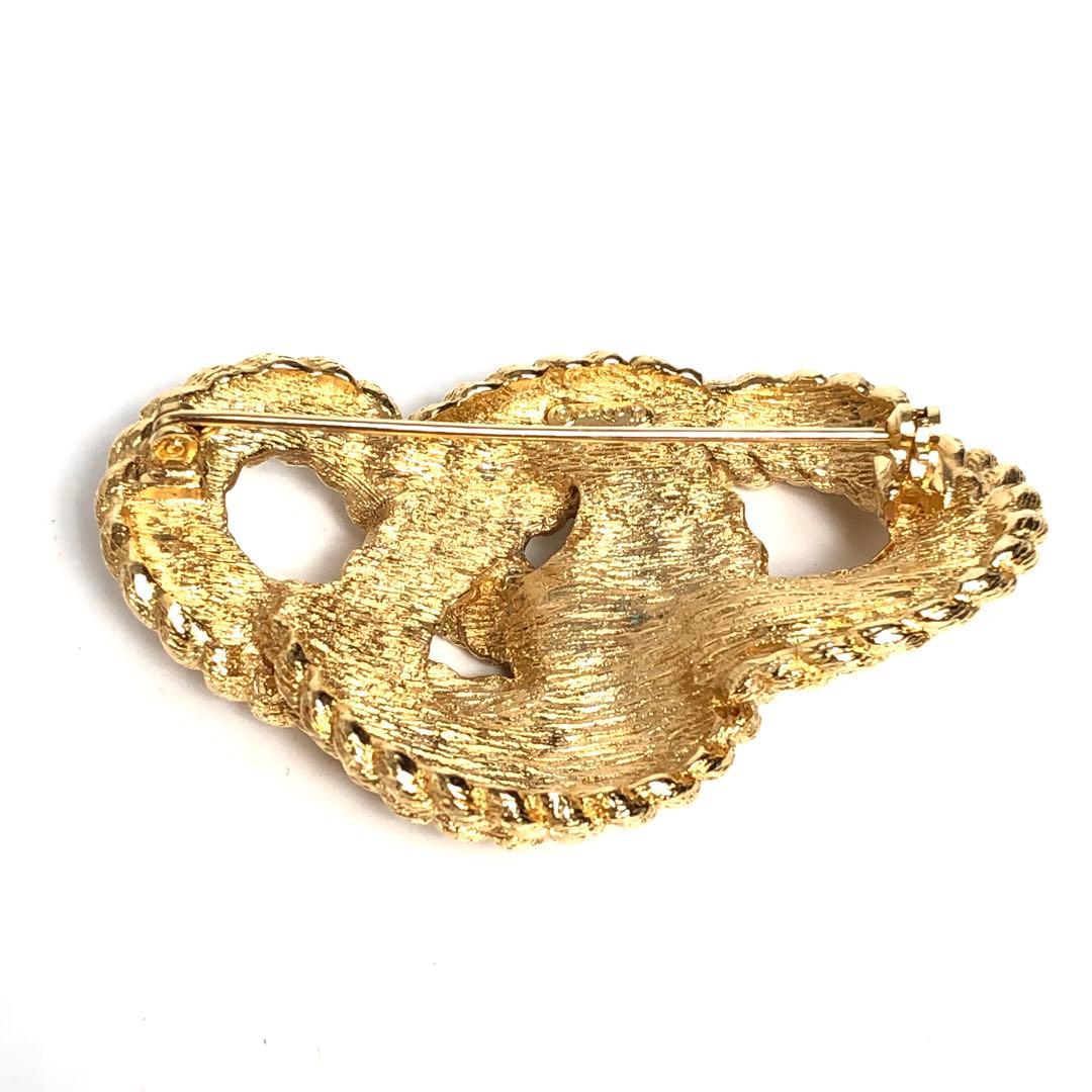 Christian Dior Brooch Gold Knot Twist — view 6