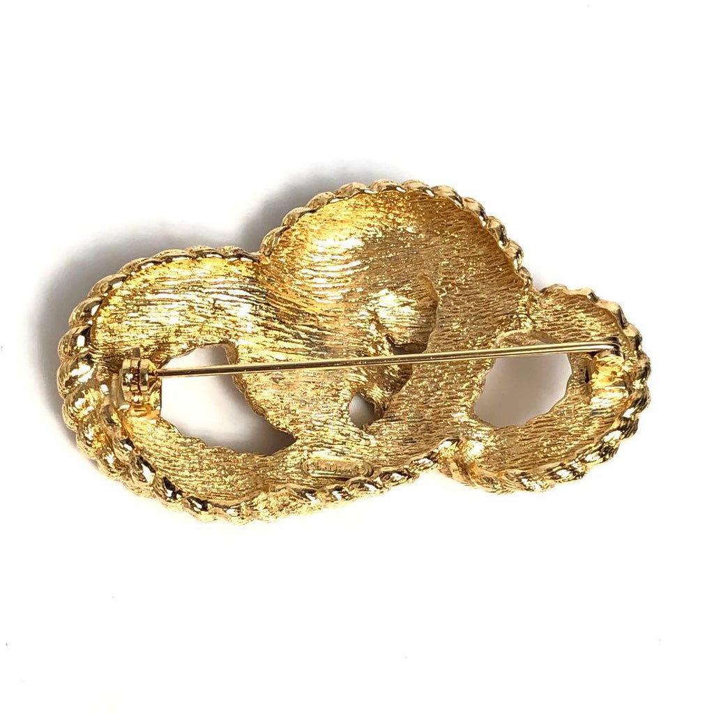 Christian Dior Brooch Gold Knot Twist — view 7