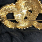 Christian Dior Brooch Gold Knot Twist — view 8