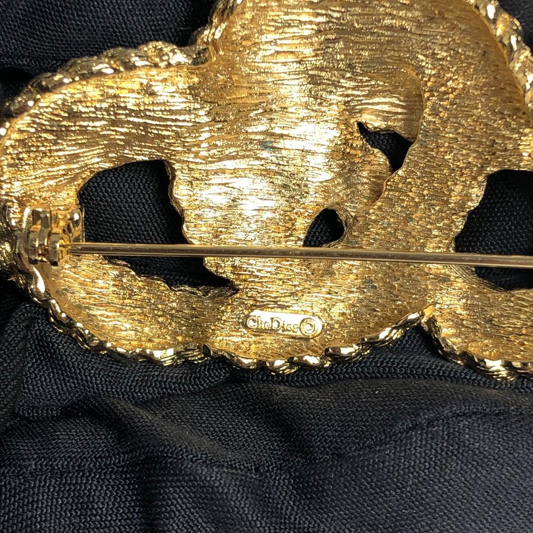 Christian Dior Brooch Gold Knot Twist — view 8