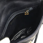 Chanel CC Logo Turnlock Chez Blanc Lambskin Shoulder Bag Navyware — view 9