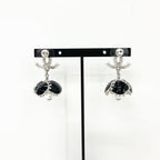 Chanel Coco Mark Rhinestone Pearl Flower Silver — view 9