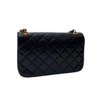 Chanel Mini Quilted Chain Shoulder Bag Turnlock Black — view 2