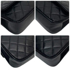 Chanel Mini Quilted Chain Shoulder Bag Turnlock Black — view 6
