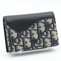 Dior Oblique Saddle Card Case Black
