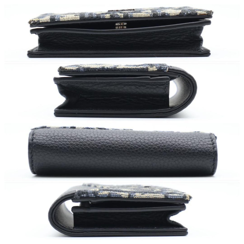 Dior Oblique Saddle Card Case Black — view 9