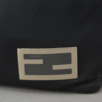 Fendi Handbag Jersey Black Silver — view 8