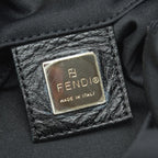 Fendi Handbag Jersey Black Silver — view 9