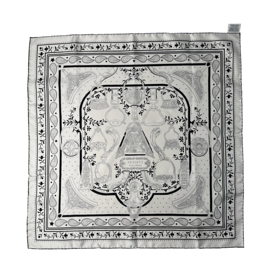Hermes Carre 55 Armor Etriers Bandana Scarf — view 2
