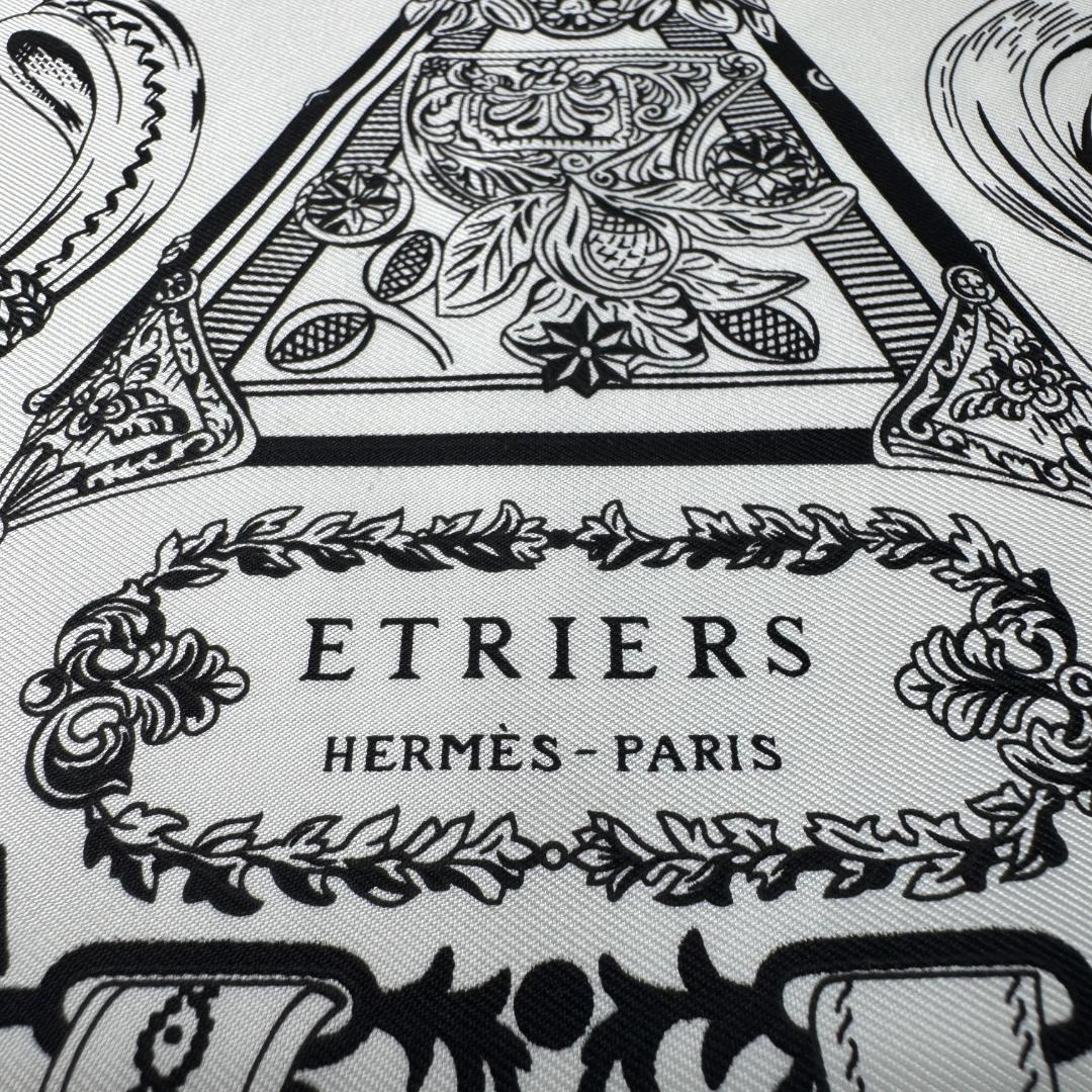 Hermes Carre 55 Armor Etriers Bandana Scarf — view 4
