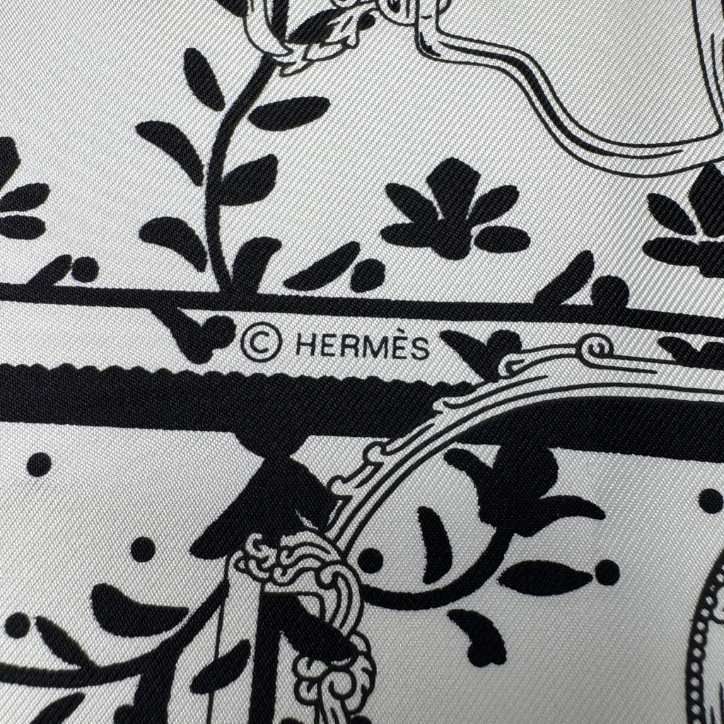 Hermes Carre 55 Armor Etriers Bandana Scarf — view 5