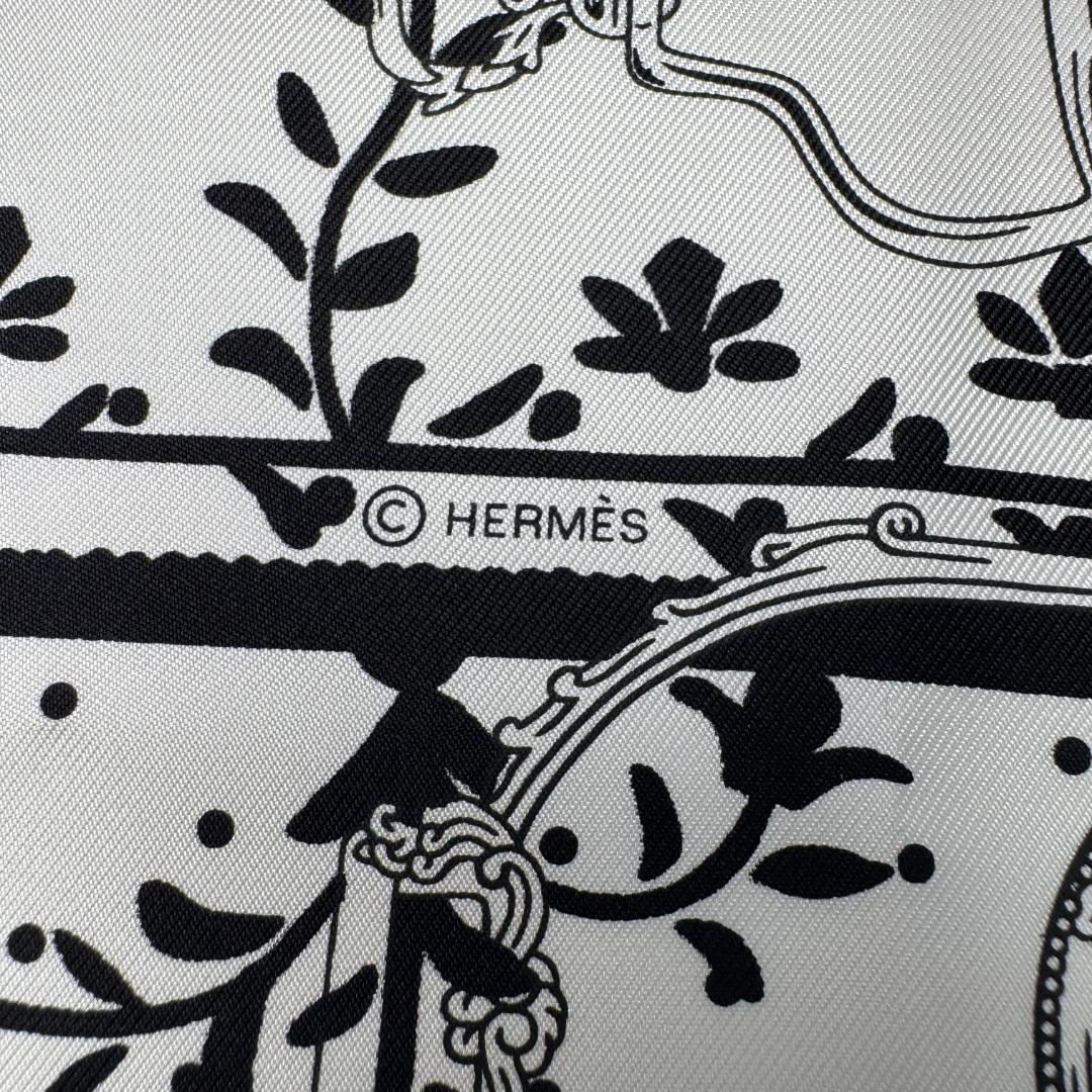 Hermes Carre 55 Armor Etriers Bandana Scarf — view 5