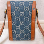 Gucci Horsebit Denim Shoulder Bag GG Mini — view 3