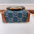 Gucci Horsebit Denim Shoulder Bag GG Mini — view 5