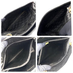 Chanel Quilted Tote Bag Chain Lambskin Black — view 4