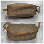 Gucci GG Shoulder Bag Brown Leather Logo Gold — view 7