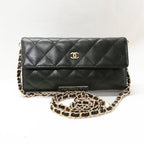 Chanel Caviar Quilted Wallet Black