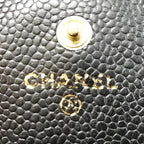 Chanel Caviar Quilted Wallet Black — view 5