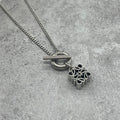 Loewe Anagram Toggle Necklace Silver