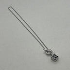 Loewe Anagram Toggle Necklace Silver — view 2