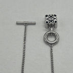 Loewe Anagram Toggle Necklace Silver — view 4