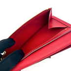 Hermes Bearn Soufflet Red Fold Wallet Bifold Leather — view 5
