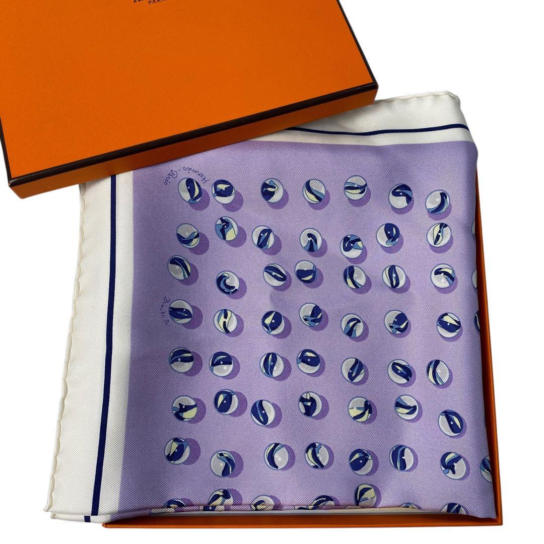Hermes Gavroche Carre 45 Marble Scarf Bandana Silk — view 2