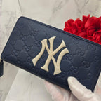 Gucci Guccissima Wallet Yankees Collaboration Navy — view 3
