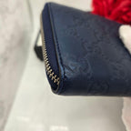 Gucci Guccissima Wallet Yankees Collaboration Navy — view 6