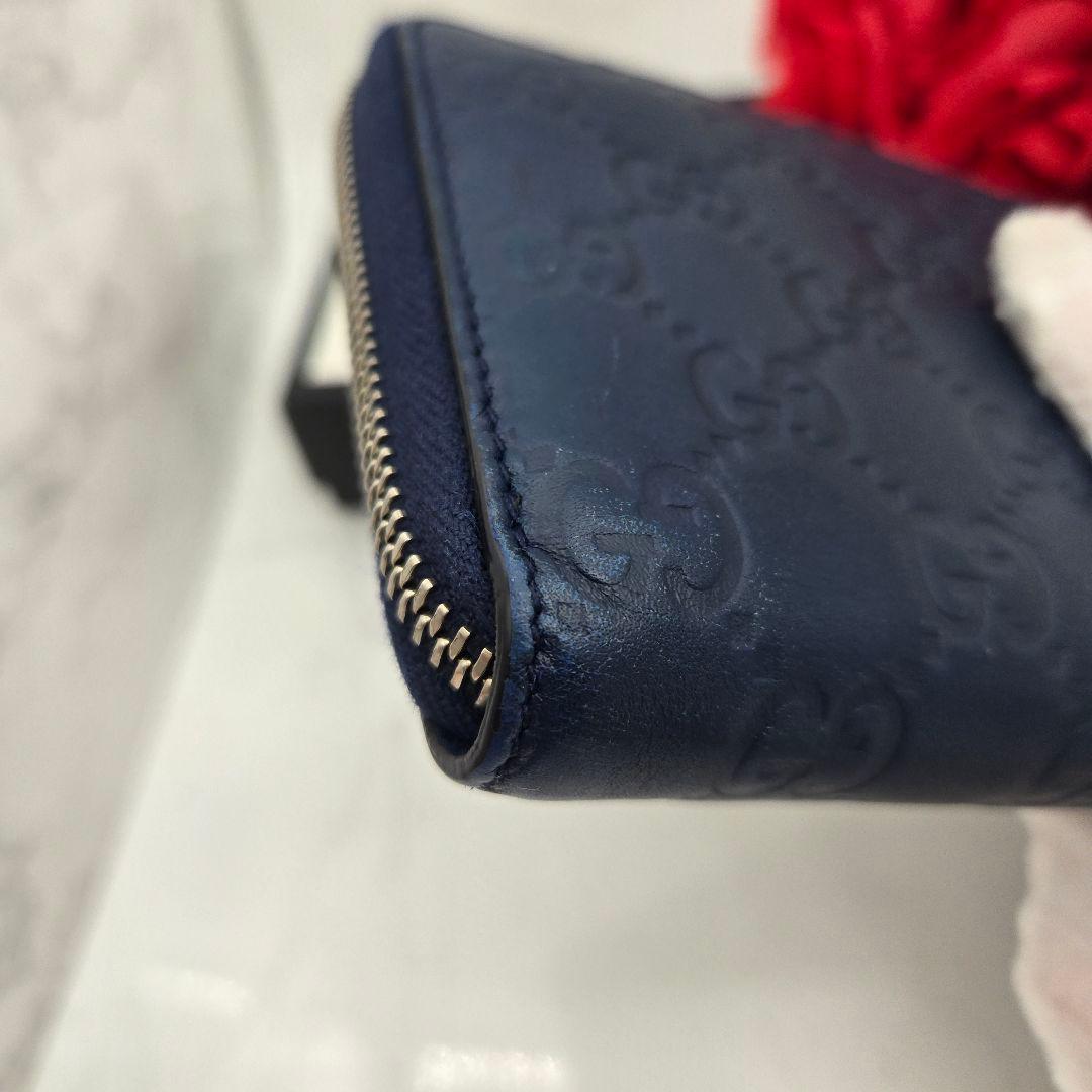 Gucci Guccissima Wallet Yankees Collaboration Navy — view 6