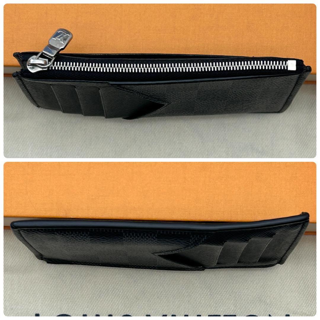 Louis Vuitton Damier Graphite Coin Card Holder Fragment — view 3