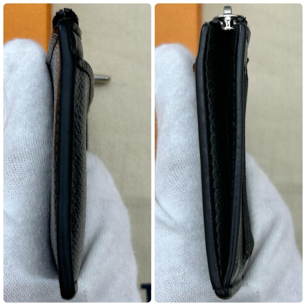 Louis Vuitton Damier Graphite Coin Card Holder Fragment — view 4