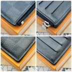 Louis Vuitton Damier Graphite Coin Card Holder Fragment — view 5