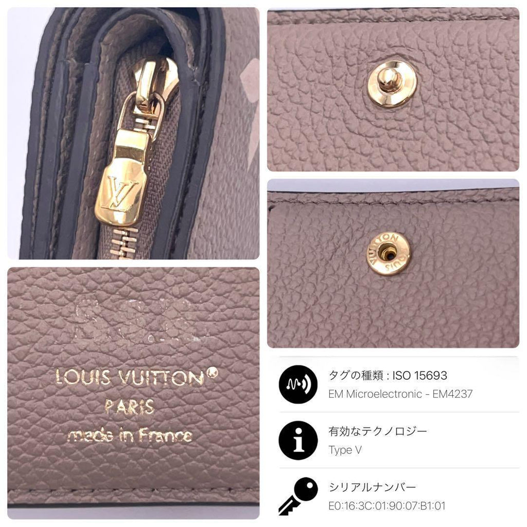 Louis Vuitton Monogram Empreinte Bicolor Clair Bifold Wallet — view 9