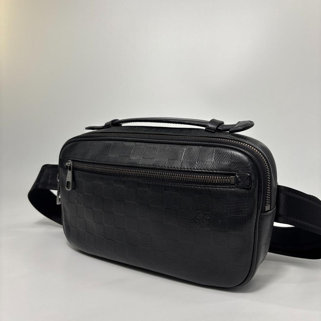 Louis Vuitton Damier Infini Ambler Black Belt Bag — view 2