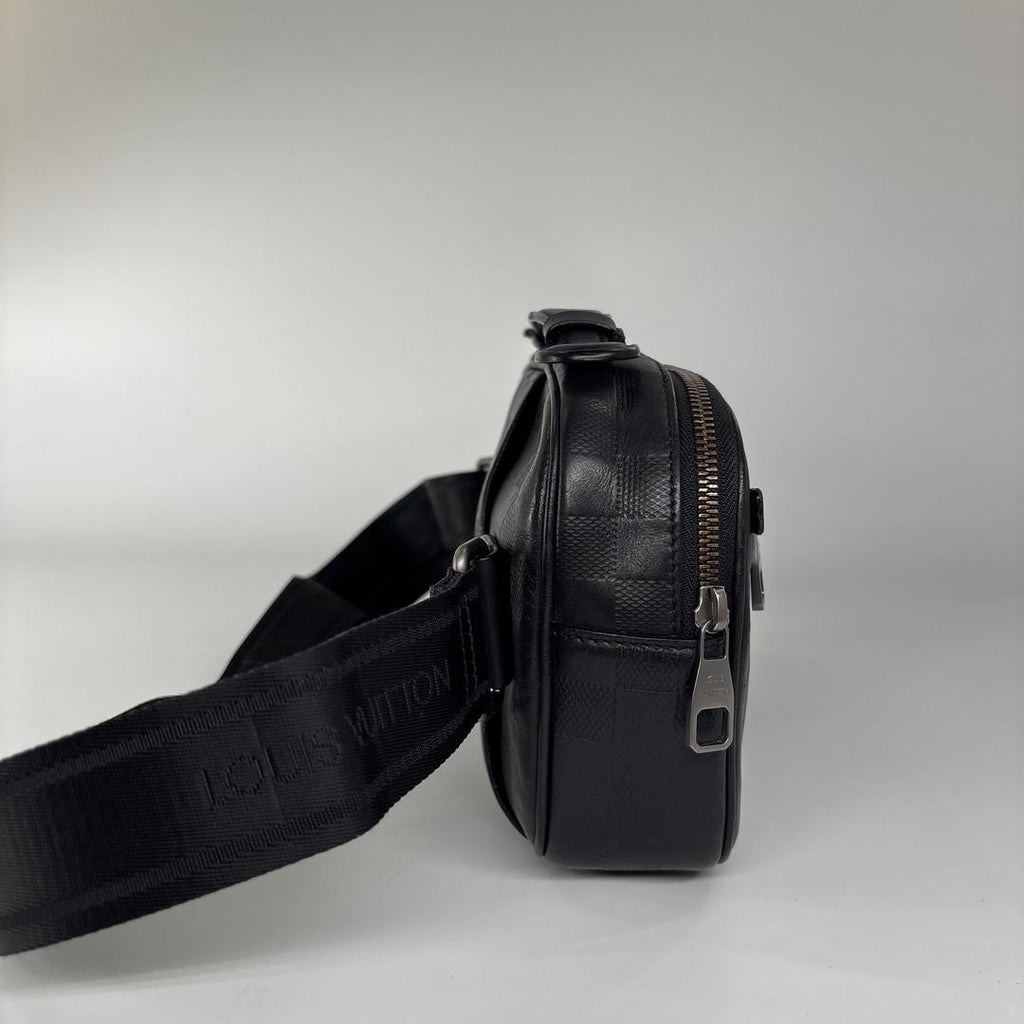 Louis Vuitton Damier Infini Ambler Black Belt Bag — view 4