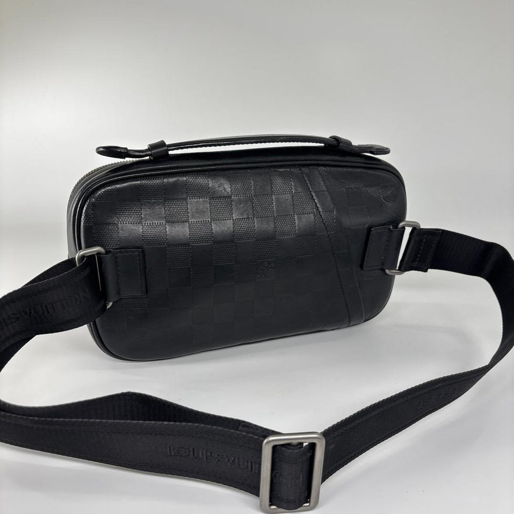 Louis Vuitton Damier Infini Ambler Black Belt Bag — view 5