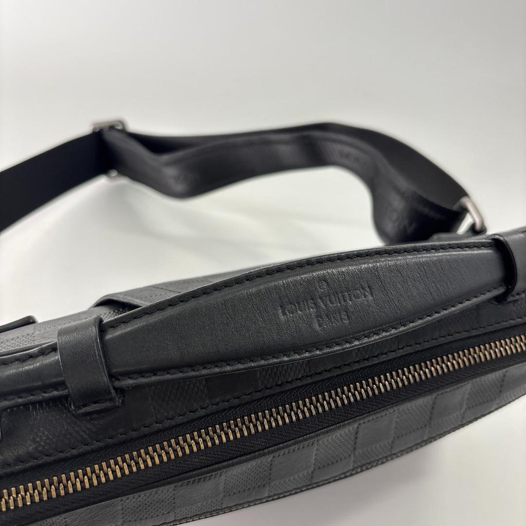 Louis Vuitton Damier Infini Ambler Black Belt Bag — view 6